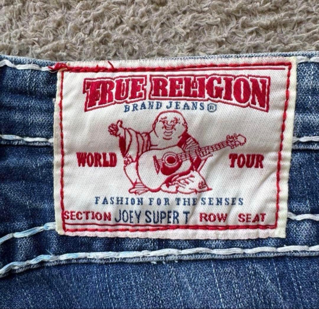 TRUE RELIGION デニムパンツ ブーツカット 太ステッチ W28 希少