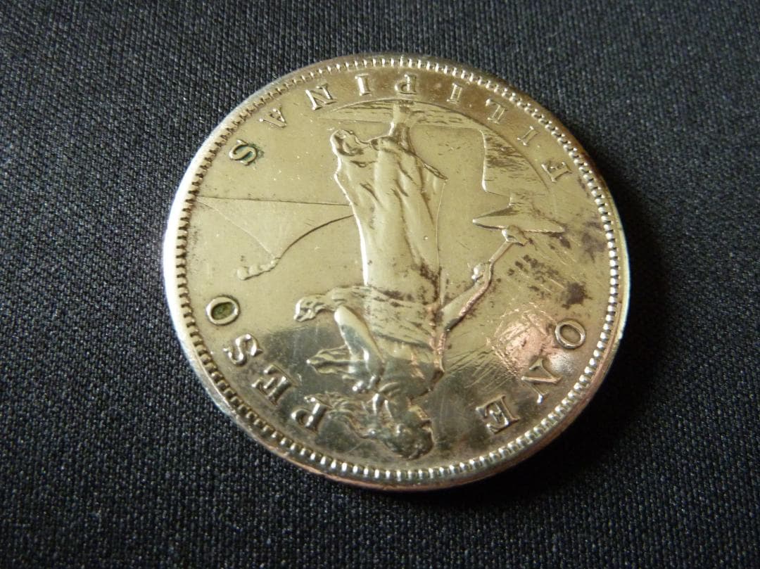 1908年 フィリピン 1ペソ 銀貨 古銭 希少