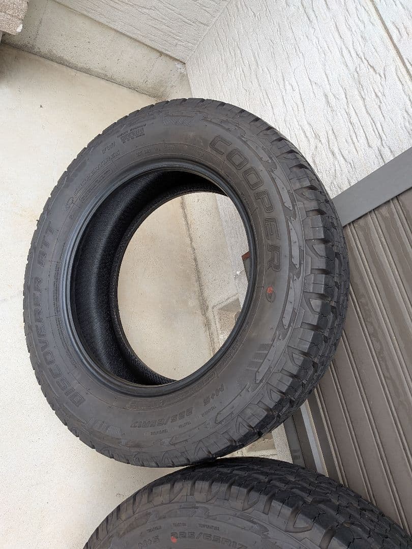 ①225/65R17 9.5分山 2/4 グッドイヤー クーパー AT サマー夏