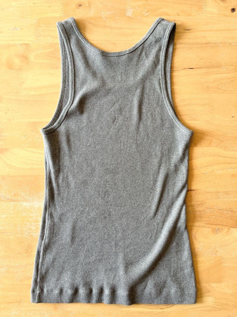 ほぼ未使用 完売品 Maison Kitsuné グレー タンクトップ XS