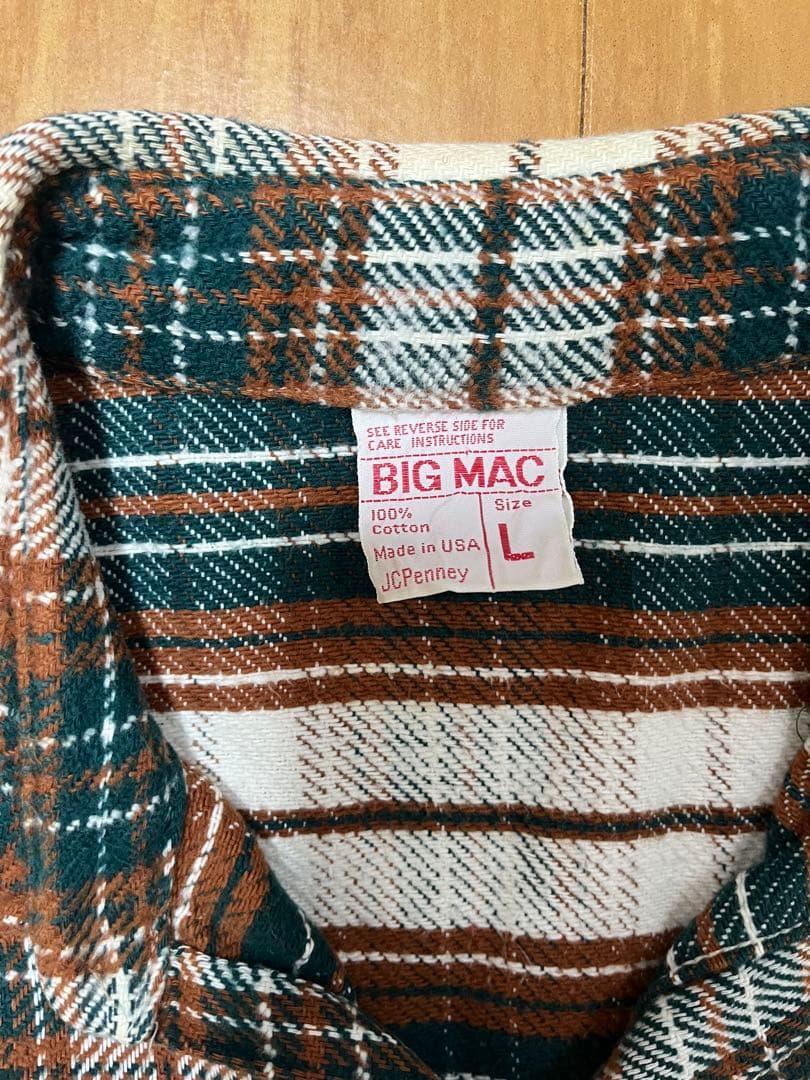 BIG MAC ネルシャツ　70s