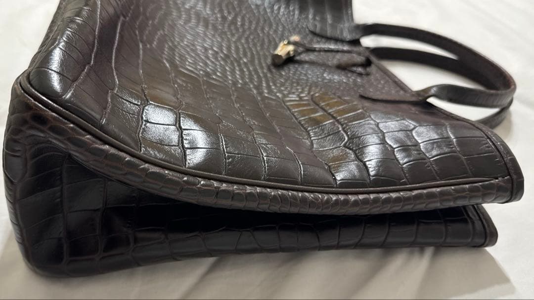 LONGCHAMP ロンシャン ロゾ クロコ 型押し トートバッグ