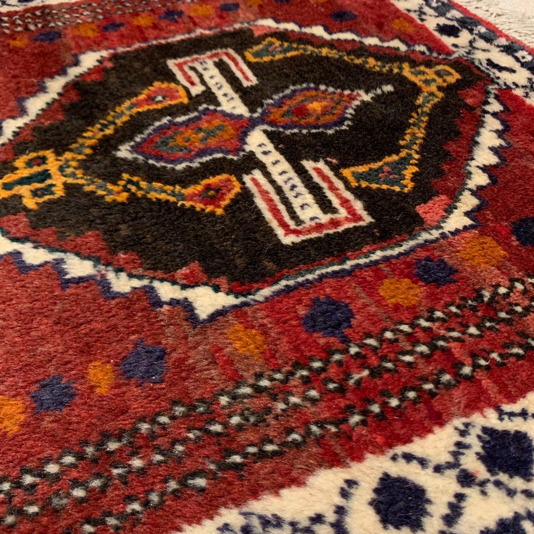 イラン　ヴィンテージラグ　ペルシャ絨毯　ウール