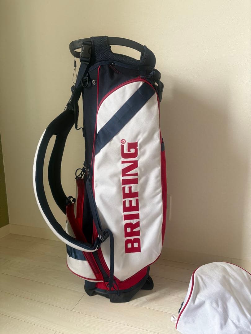 BRIEFING CUP ブリーフィング キャディバッグ ホワイト/レッド