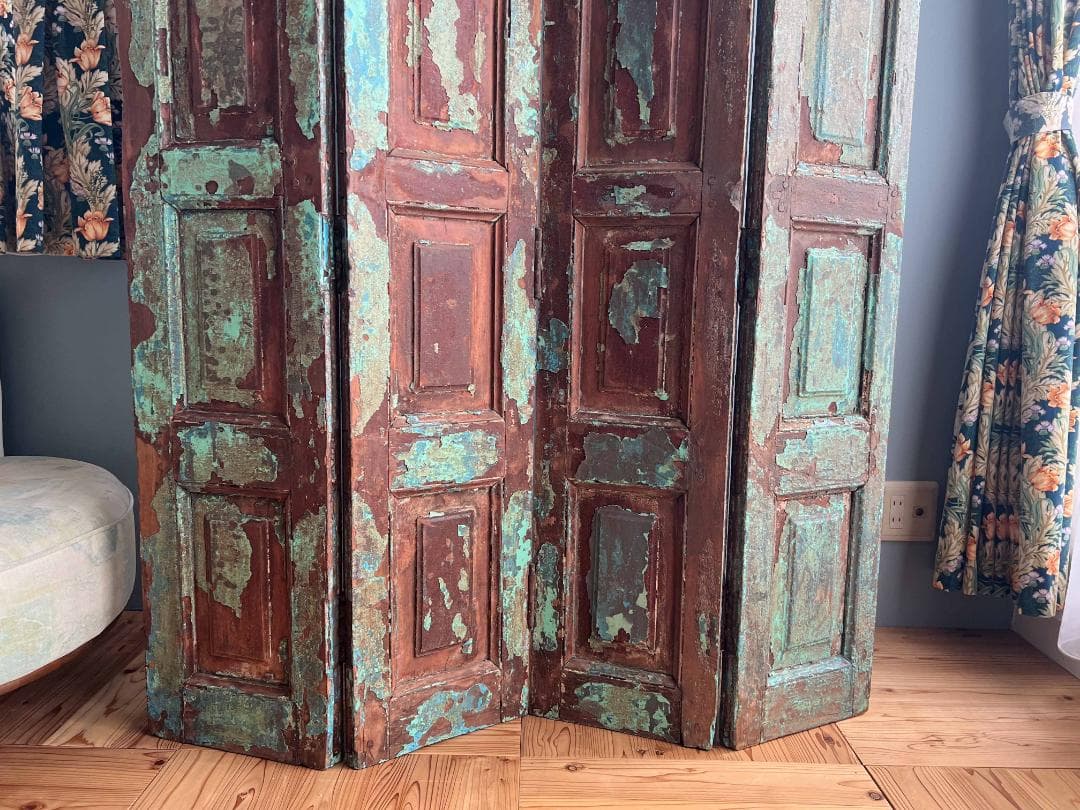 フランスアンティーク 木製 ヴォレー パーテーション 間仕切り 特大 一点もの