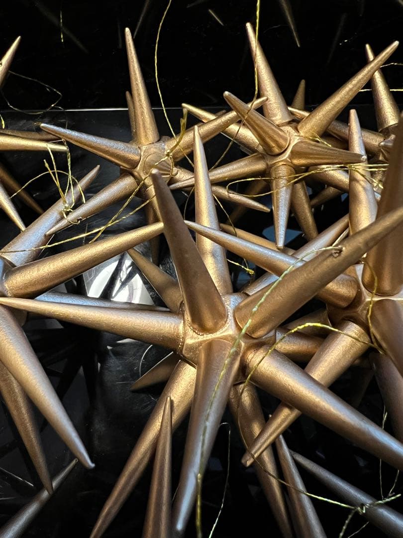 ベツレヘムの星 ゴールド星型クリスマス装飾 オーナメント18個セット