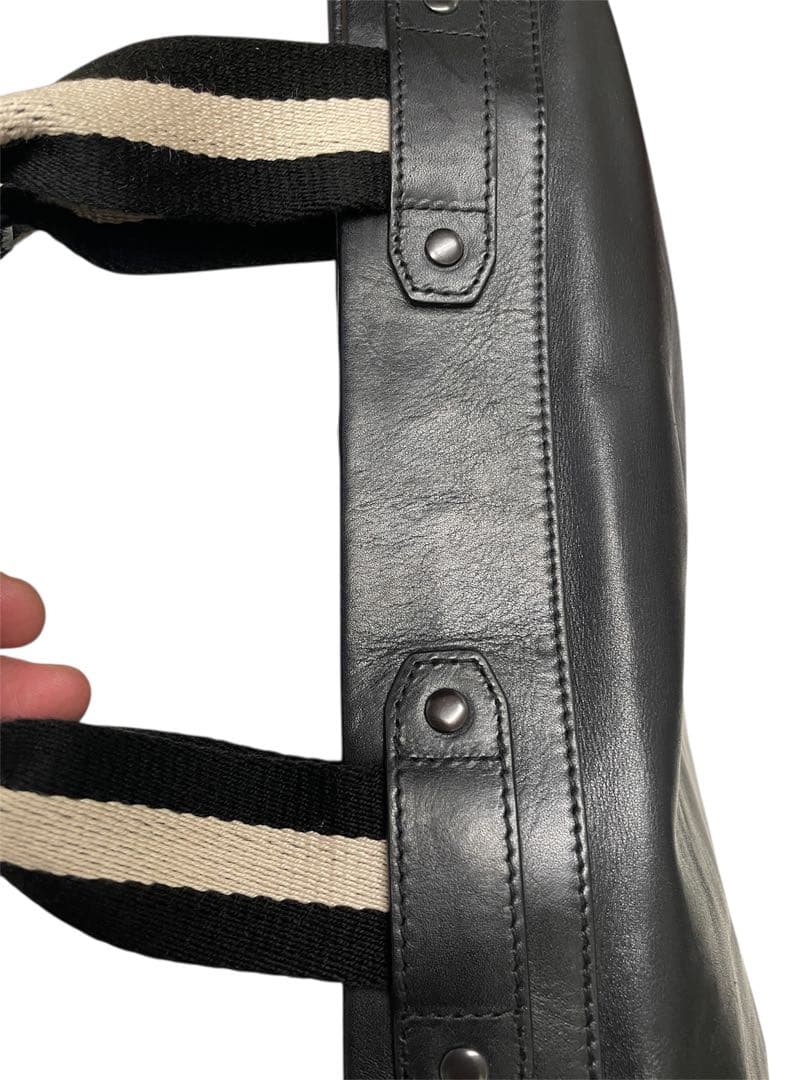 【美品】BALLY 【レザー 2way トートバッグ】ブラック