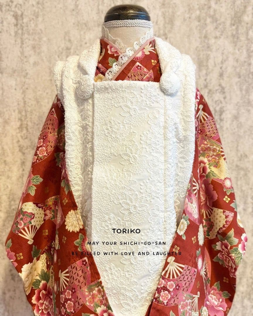 ［即納］三歳 七五三 衣装 着物 被布 ハンドメイド着物 753