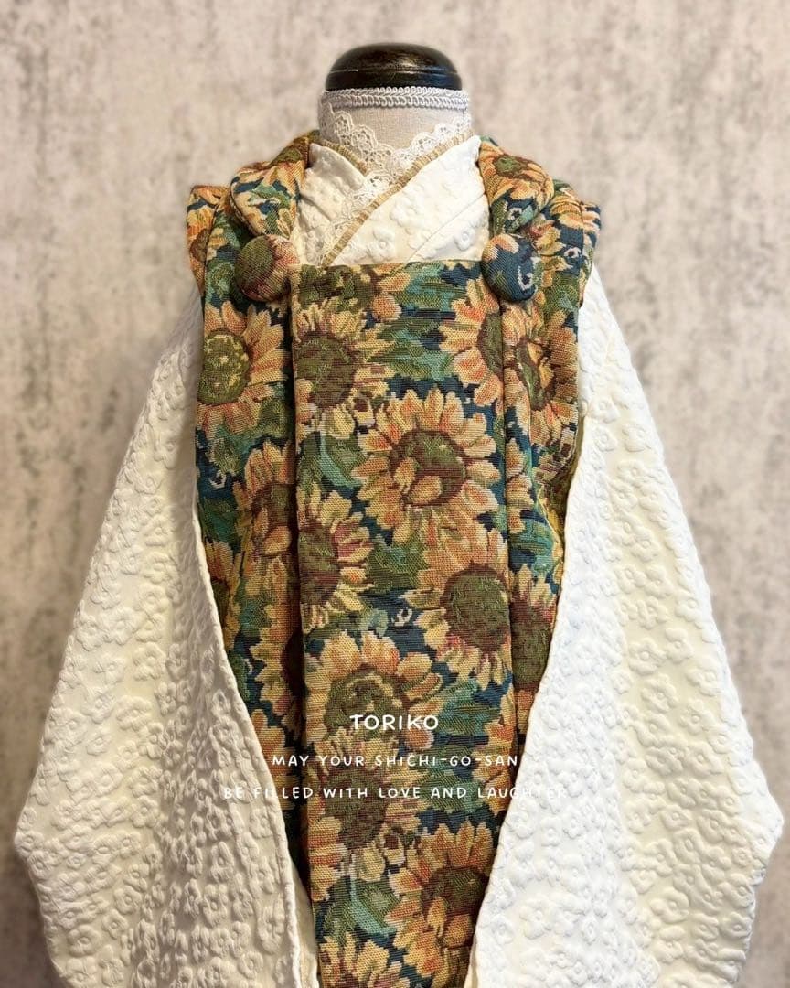 ［即納］三歳 七五三 衣装 着物 被布 ハンドメイド着物 753