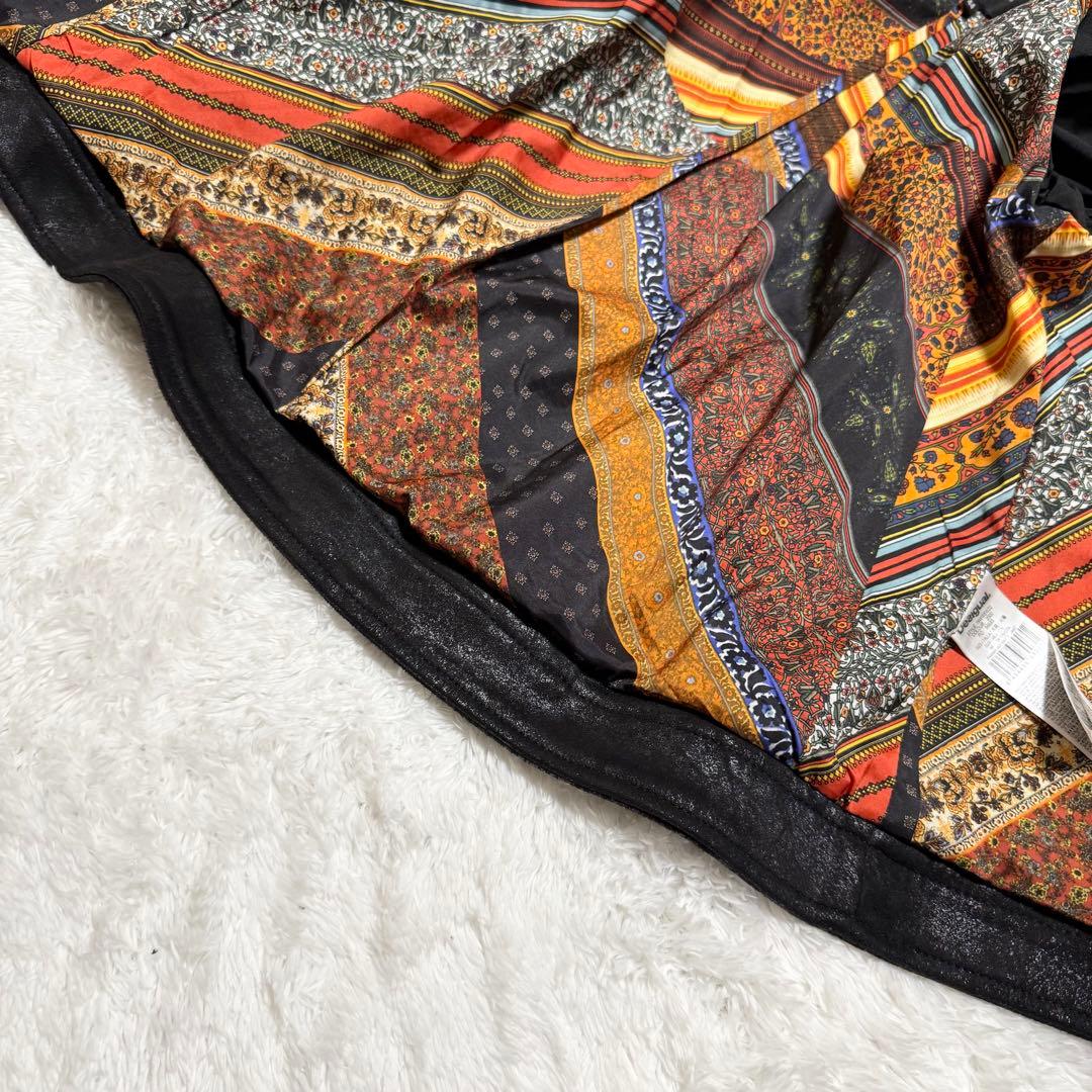 Desigual ダブルライダース ジャケット 異素材 スタッズ ロゴ 2way