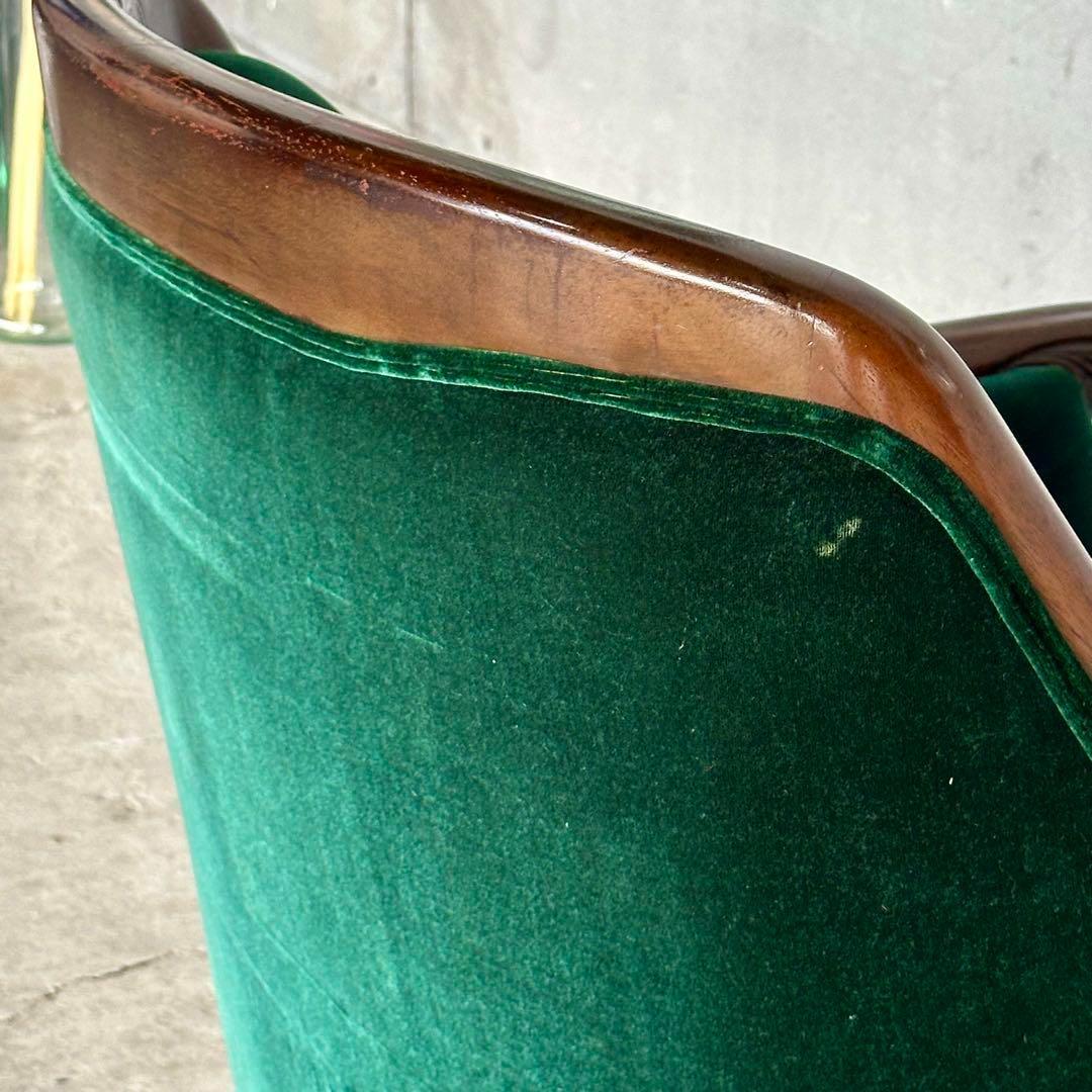 ★魅惑のグリーン★maruniマルニ木工 グリーンベルベット　ベルサイユ ソファ