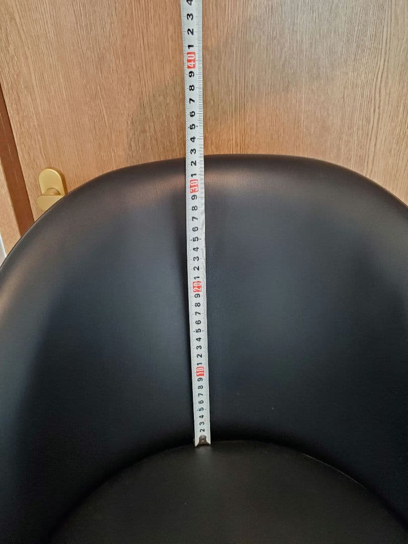 黒い合成皮革バースツール　１脚