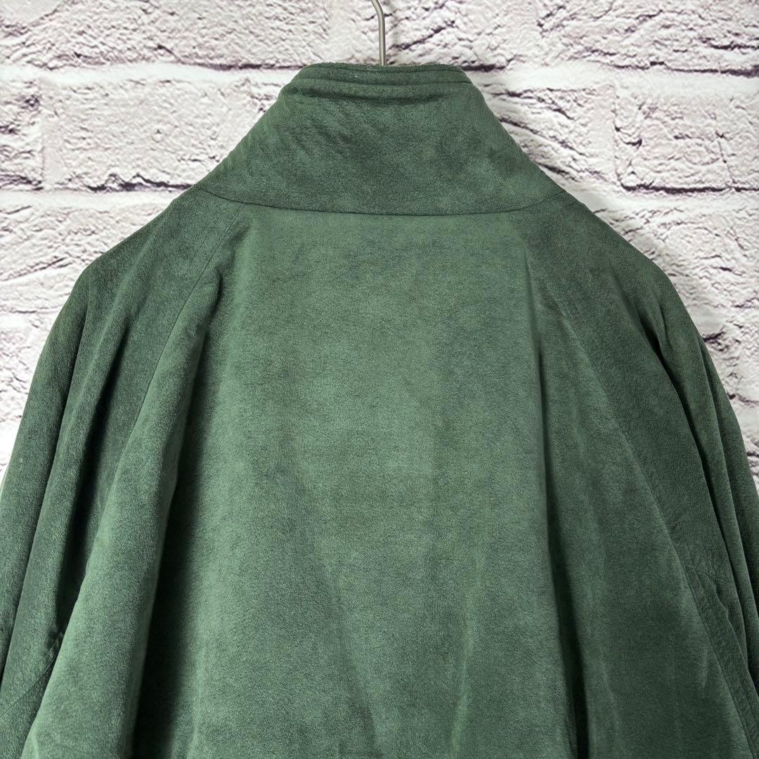 Vintage スウィングトップ スエード Lsize 裏地チェック 豪華ボタン