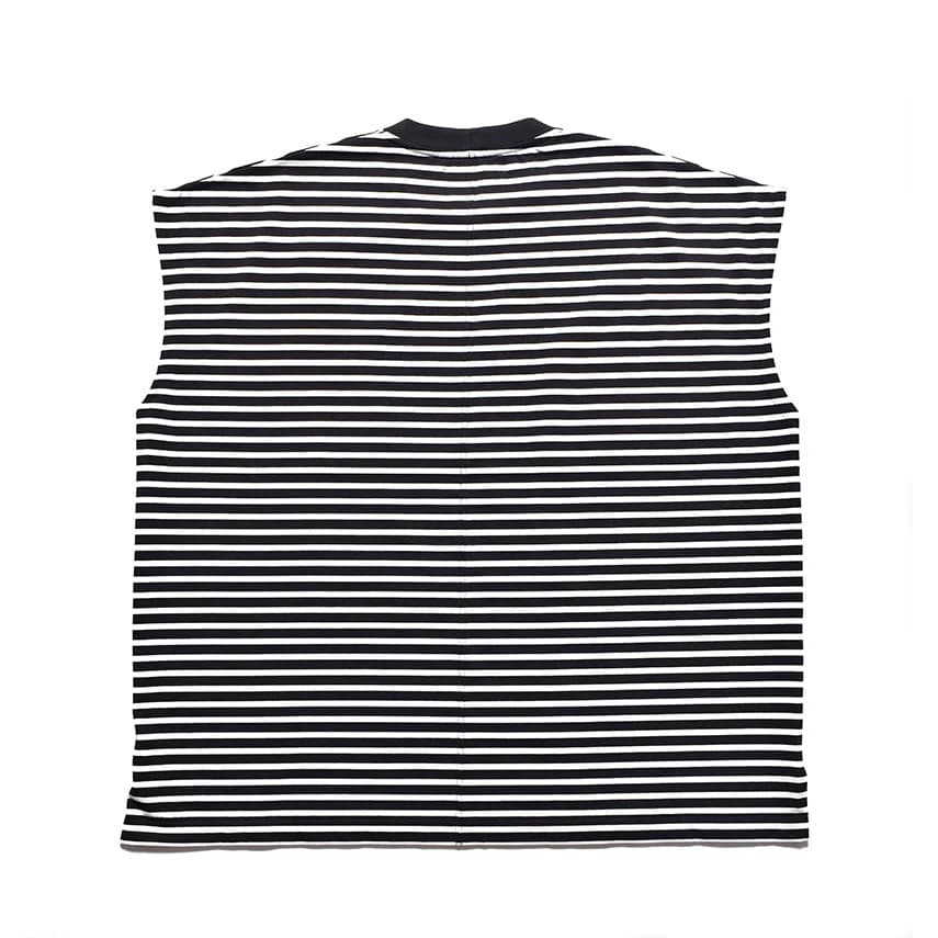 トップス 25ss MINEDENIM Big Nosleeve Border T-SH