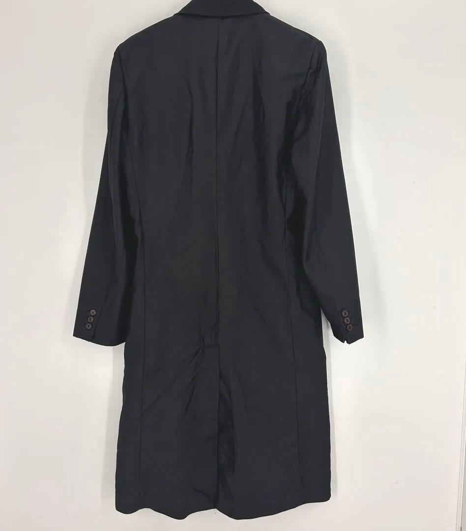 19AW ポリ縮絨　ダブルロングチェスターコート　間延び　PD-J062