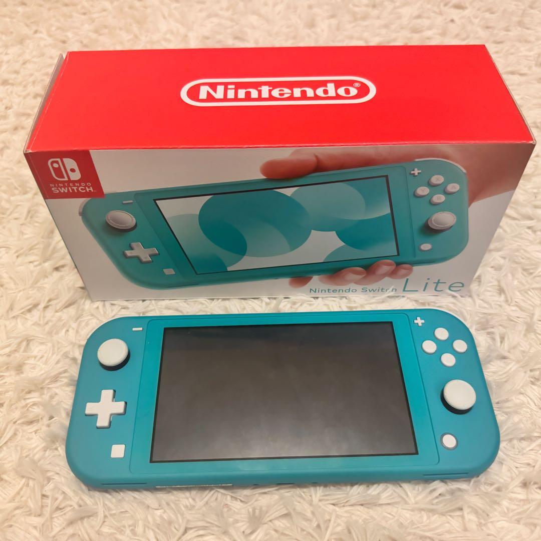 【美品】Nintendo Switch Lite ターコイズ 本体 箱付き