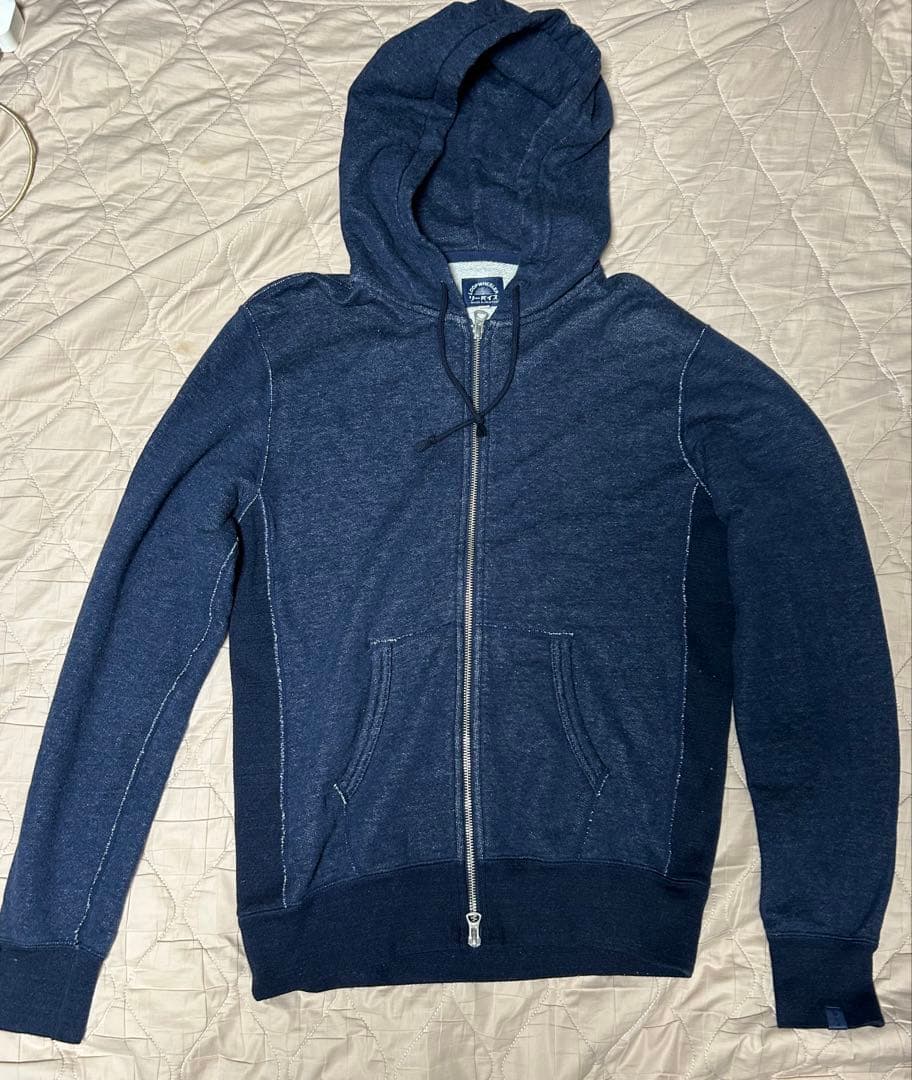 ループウィラー リーバイス　別注　ダブルジップ　パーカー　スウェット　S