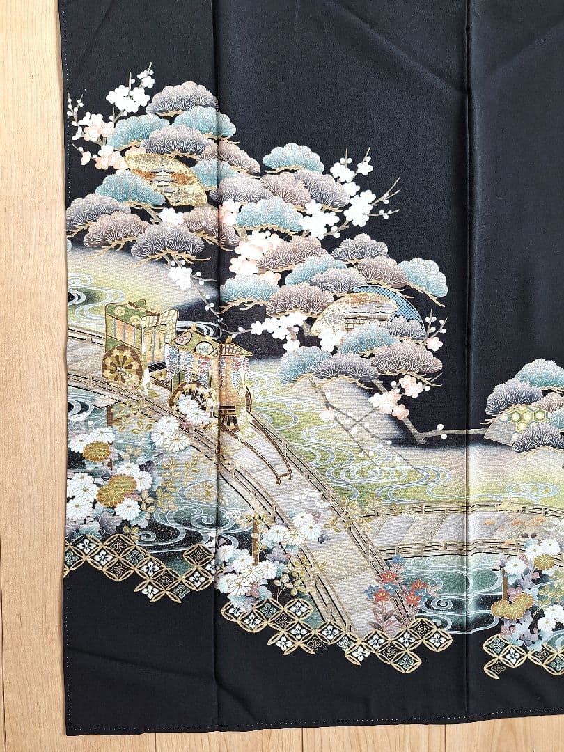 着物リメイクワンピース3671