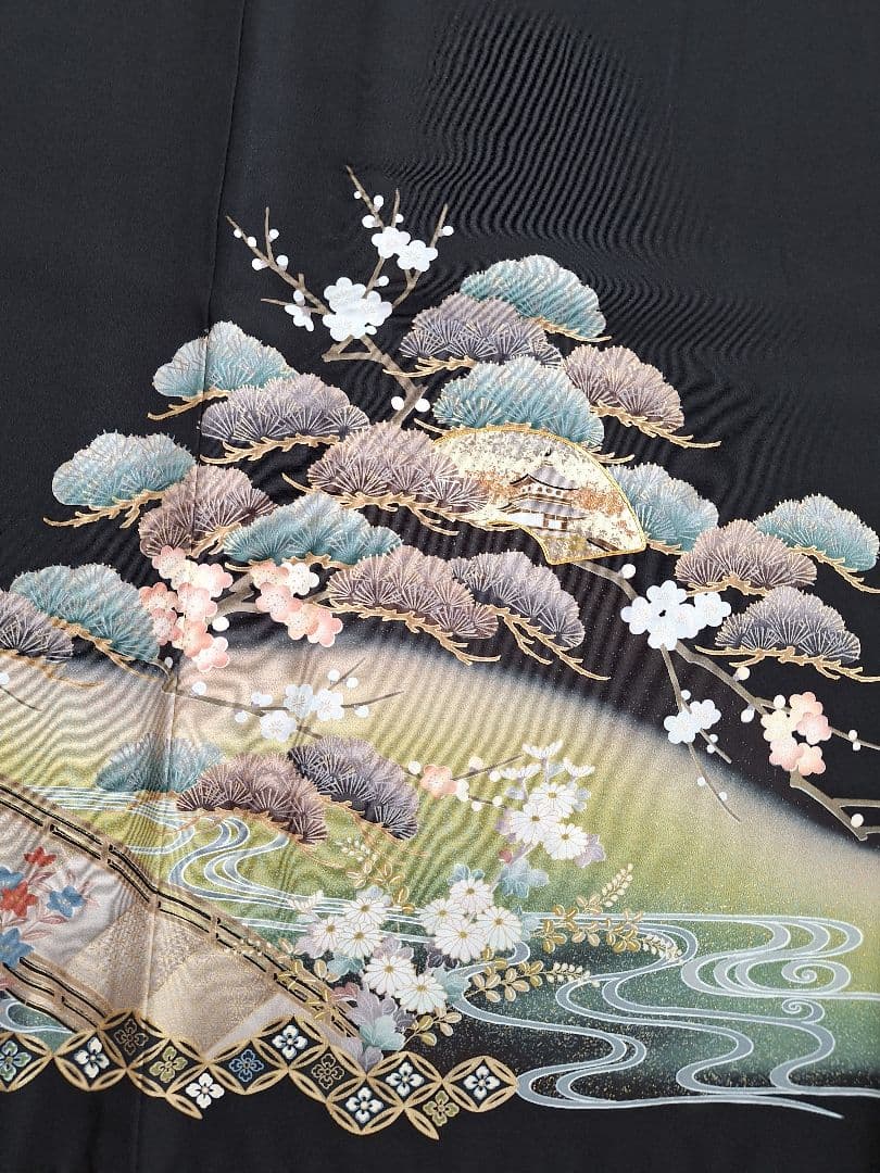 着物リメイクワンピース3671