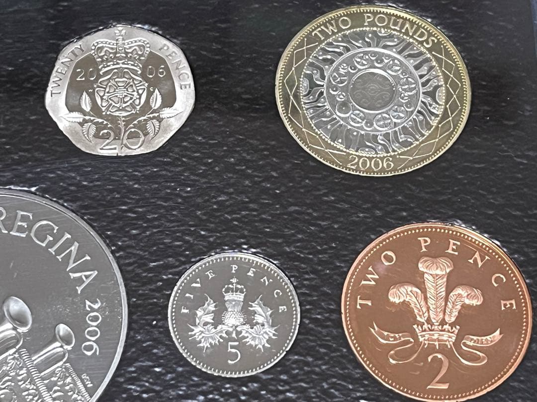 2006年 イギリス 13枚 プルーフ硬貨セット 箱付