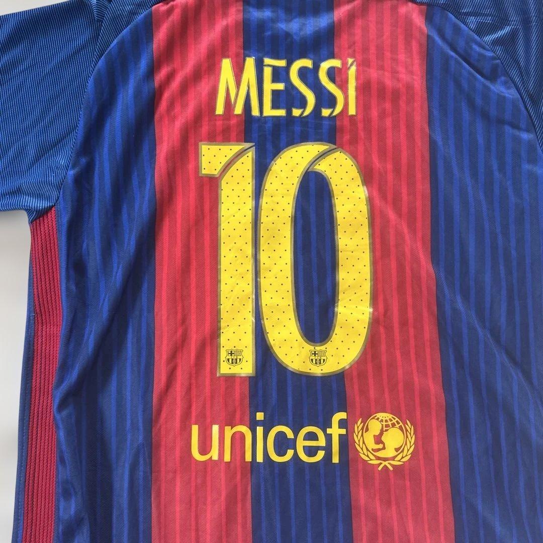 未使用　タグ付　NIKE バルセロナ　バルサ　ユニフォーム　XL メッシ　10