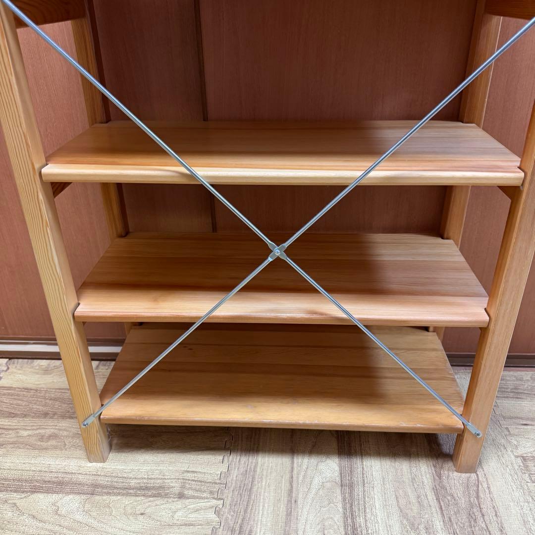 無印良品　パイン材ユニットシェルフ小　 約幅58×奥行26×高さ83cm