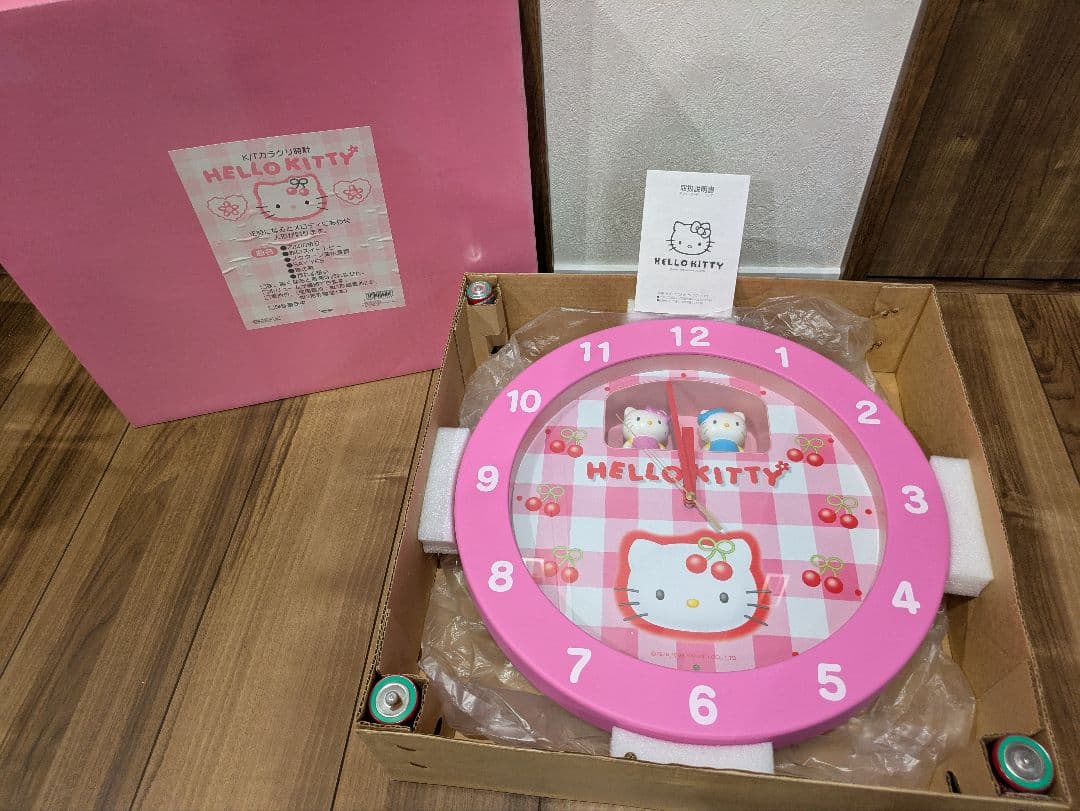 SANRIO HELLO KITTY キティ からくり時計 年代物1998 新品