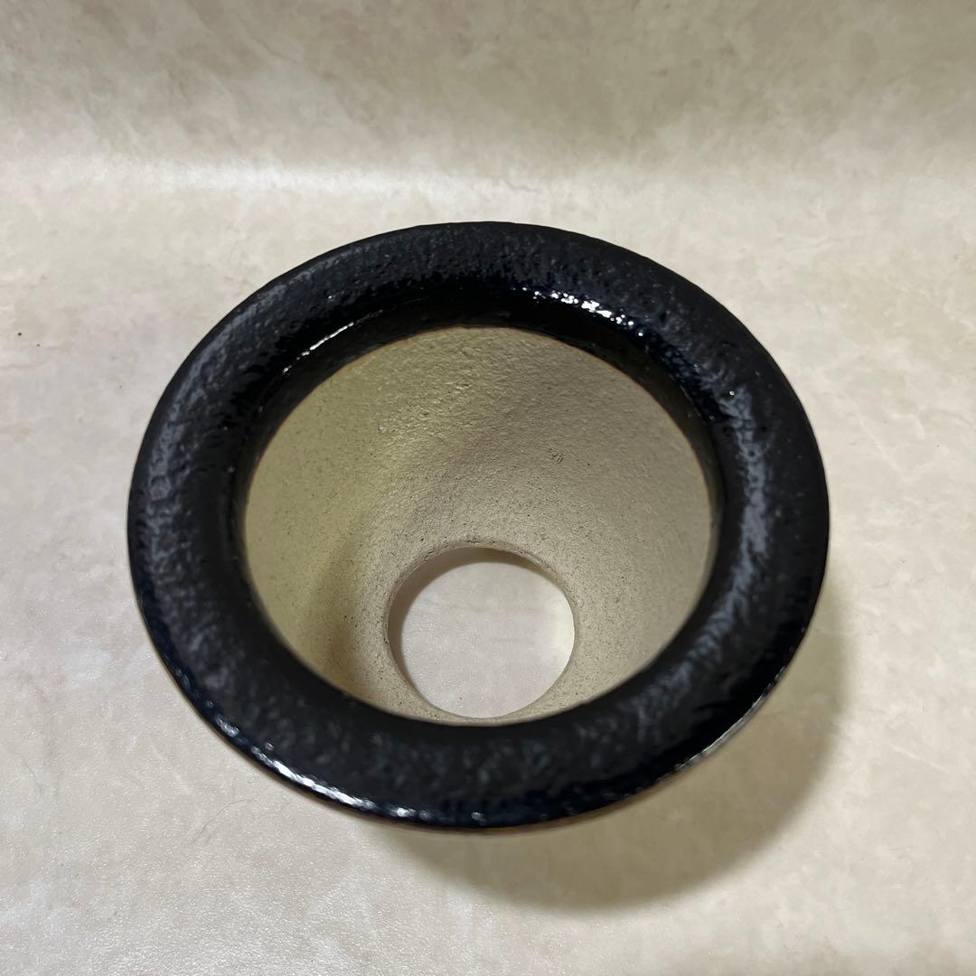 【京楽焼】金彩蘭鉢　盆栽鉢　植木鉢　おもと鉢　多肉サボテンにも