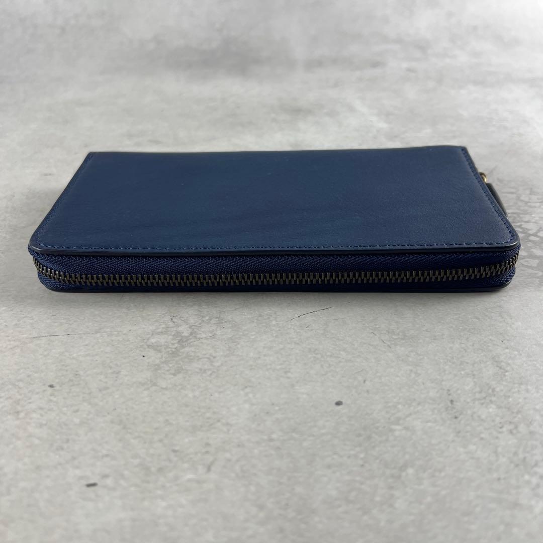 未使用保管品✨ 土屋鞄 現行 長財布 ラウンドファスナー レザー ブルー