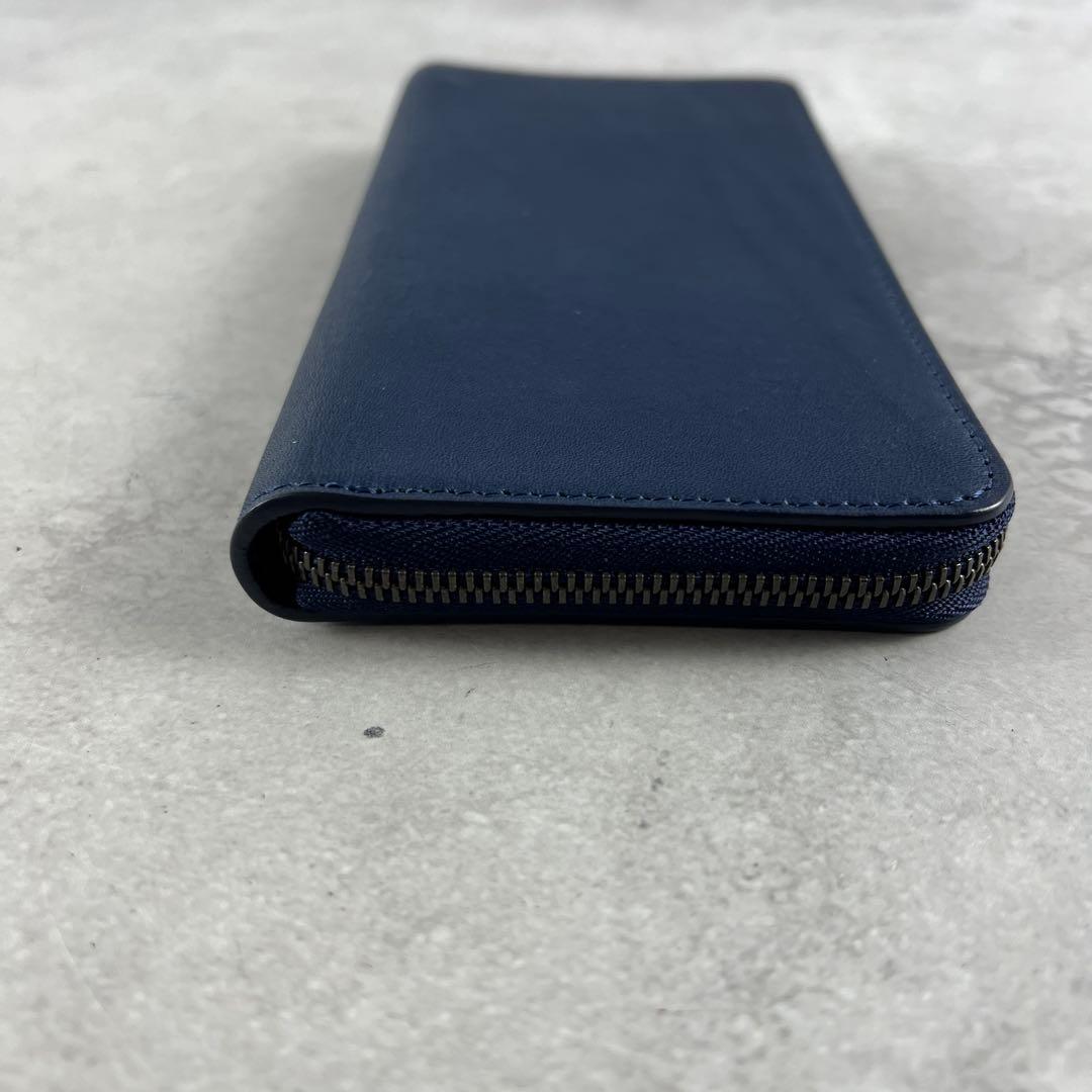 未使用保管品✨ 土屋鞄 現行 長財布 ラウンドファスナー レザー ブルー