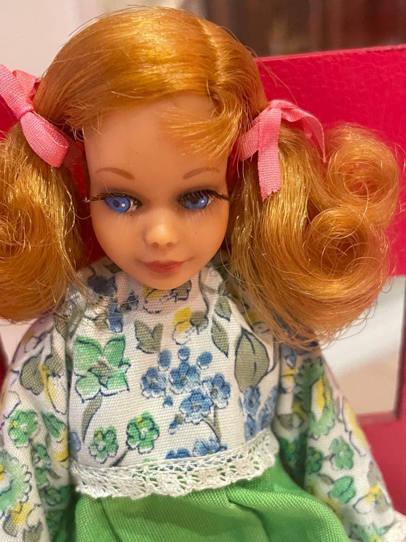 ビンテージ ツインテールリビングスキッパー 可動式ドール　マテル skipper