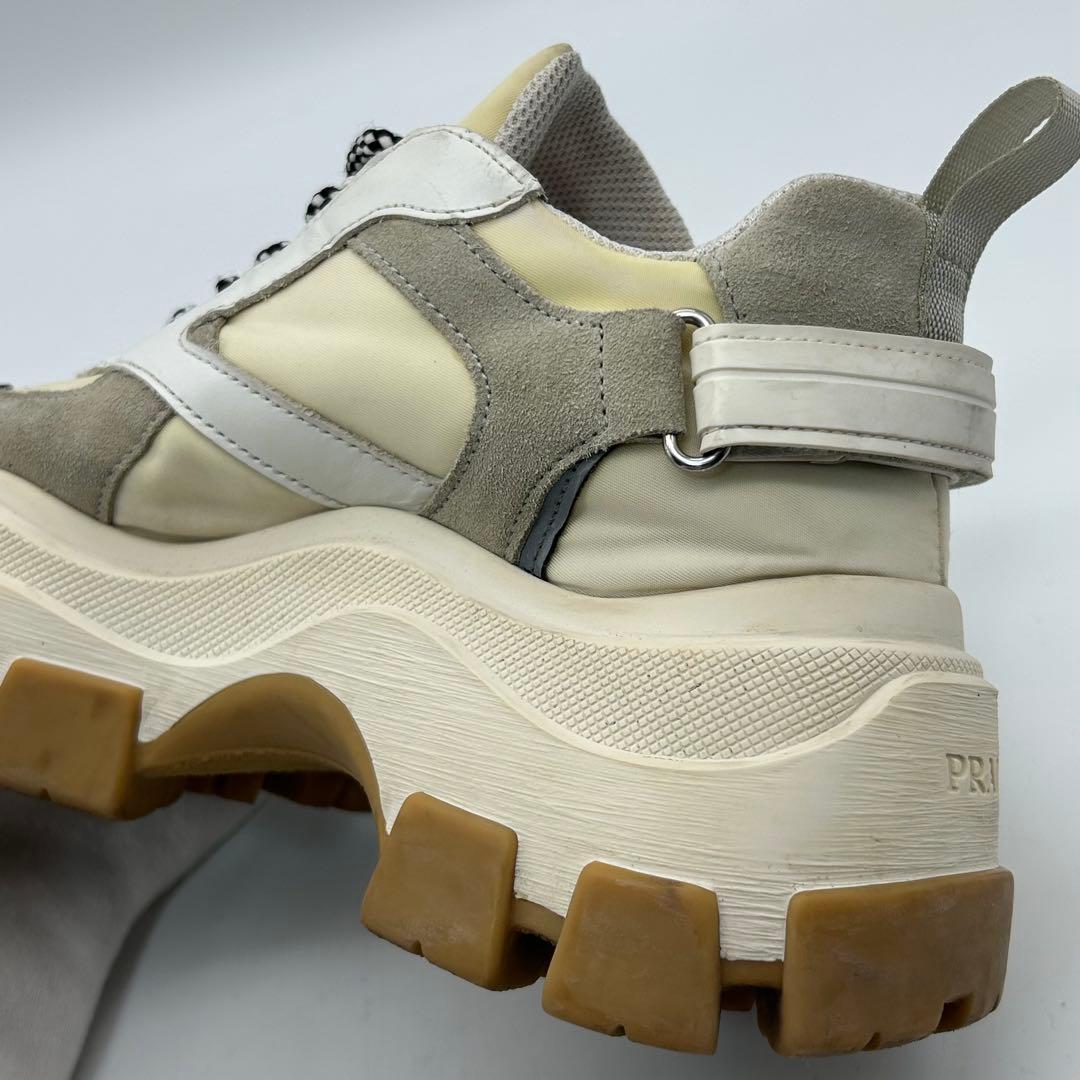 プラダ　PRADA ペガサス　スニーカー　厚底