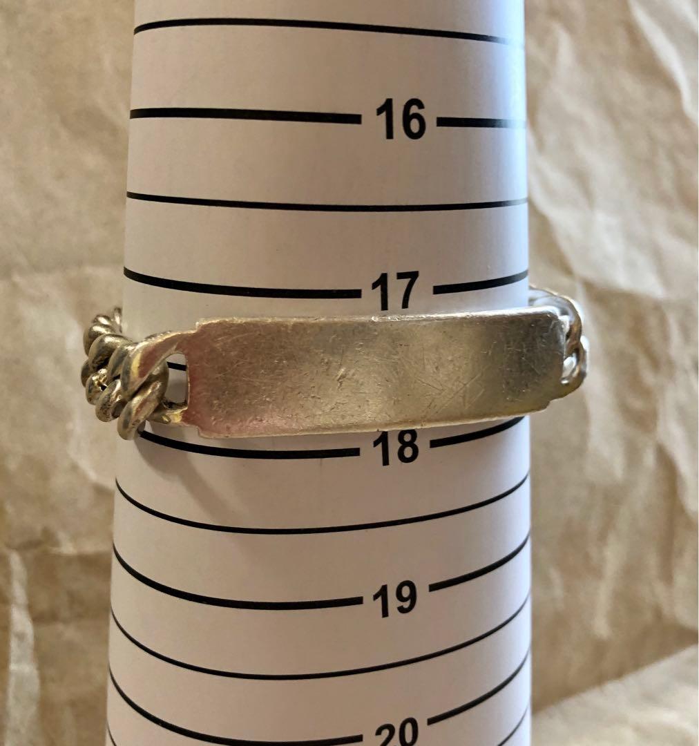 メキシコ製 old vintage 925 IDブレスレット