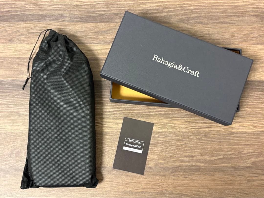 バハギア Bahagia&Craft ラウンドジップペンケース ブラック