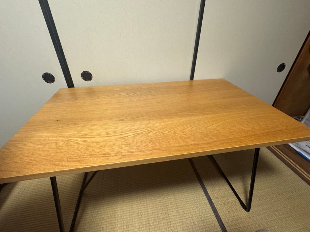 無印良品　木製折りたたみテーブル 幅120