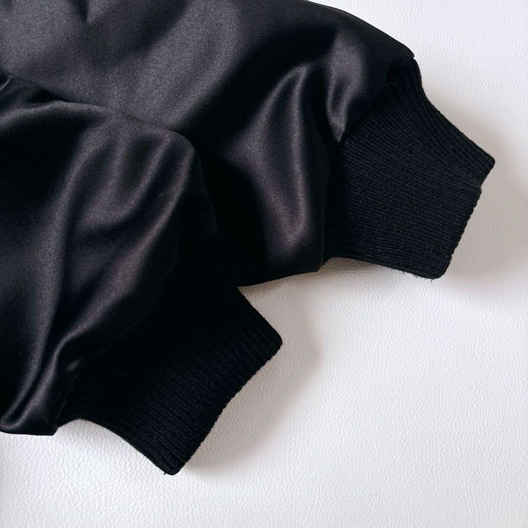 【ねこ刺繍】美品♡&ellecy ロングコート スタジャン ブラックウォッチ M