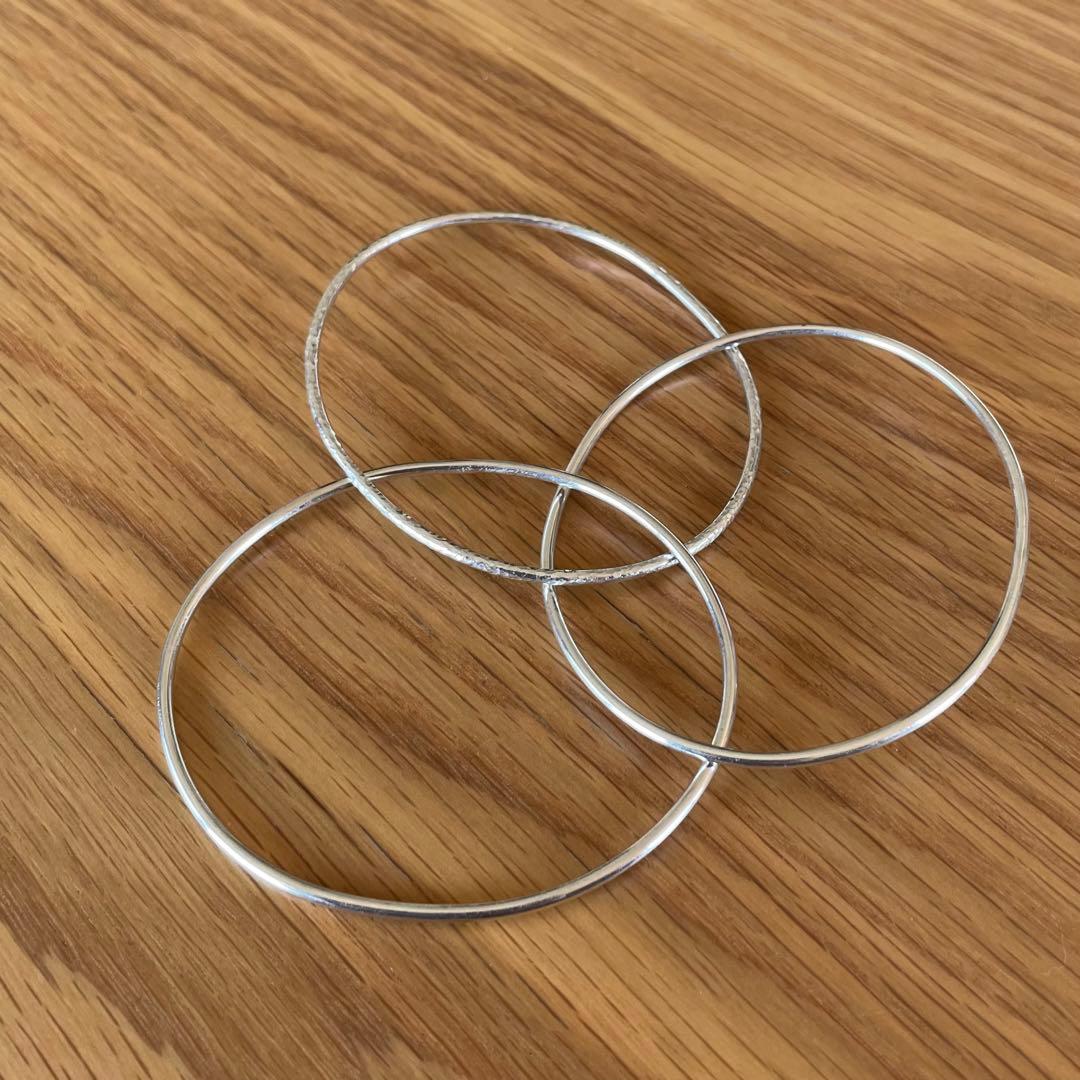 アクセサリー silver925 trinity bangle