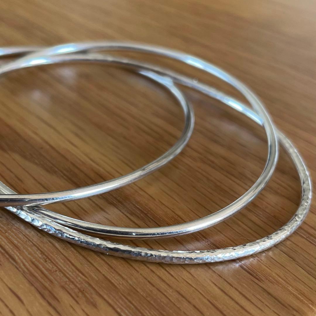 アクセサリー silver925 trinity bangle