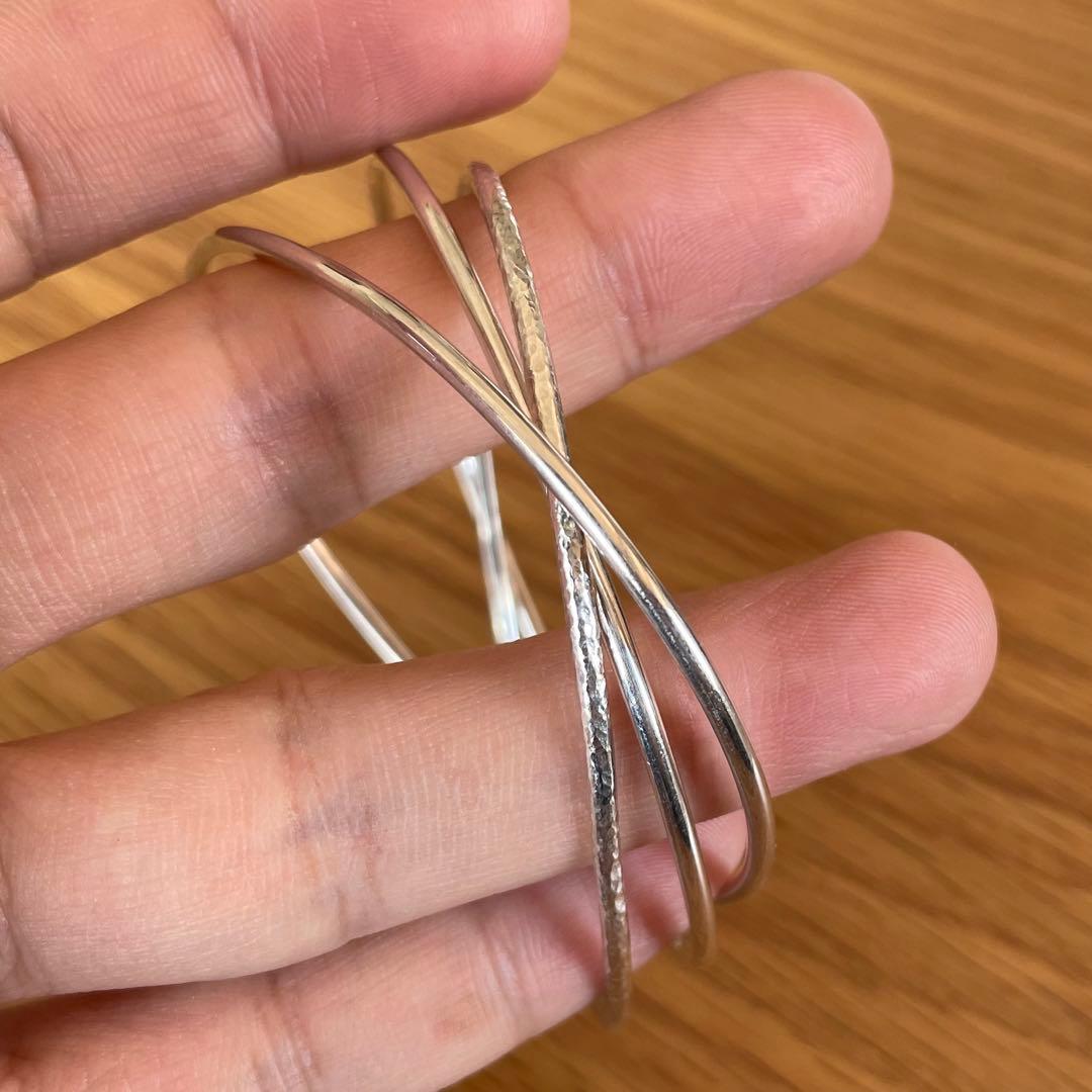 アクセサリー silver925 trinity bangle