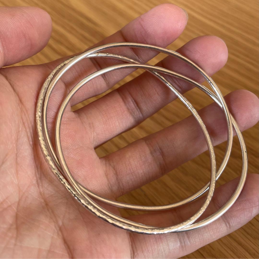 アクセサリー silver925 trinity bangle