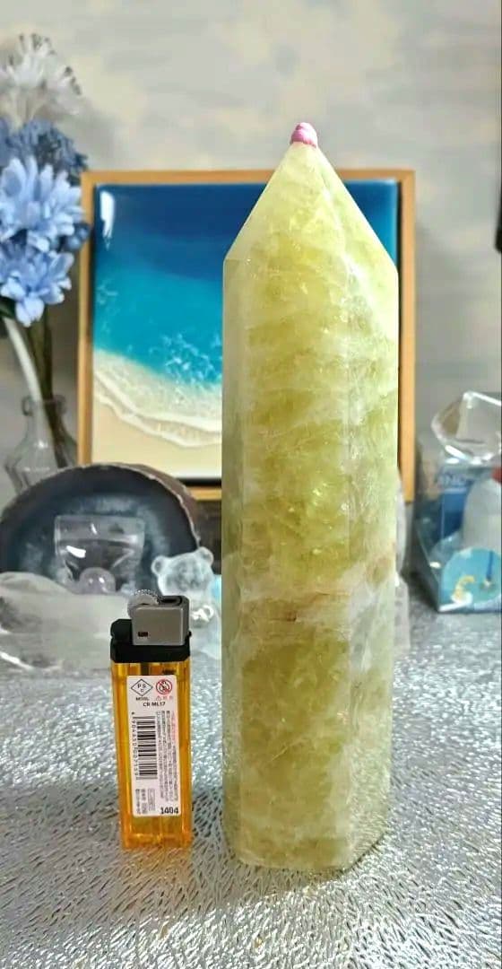 【超巨大】シトリン タワー 六角柱 特大サイズ！
