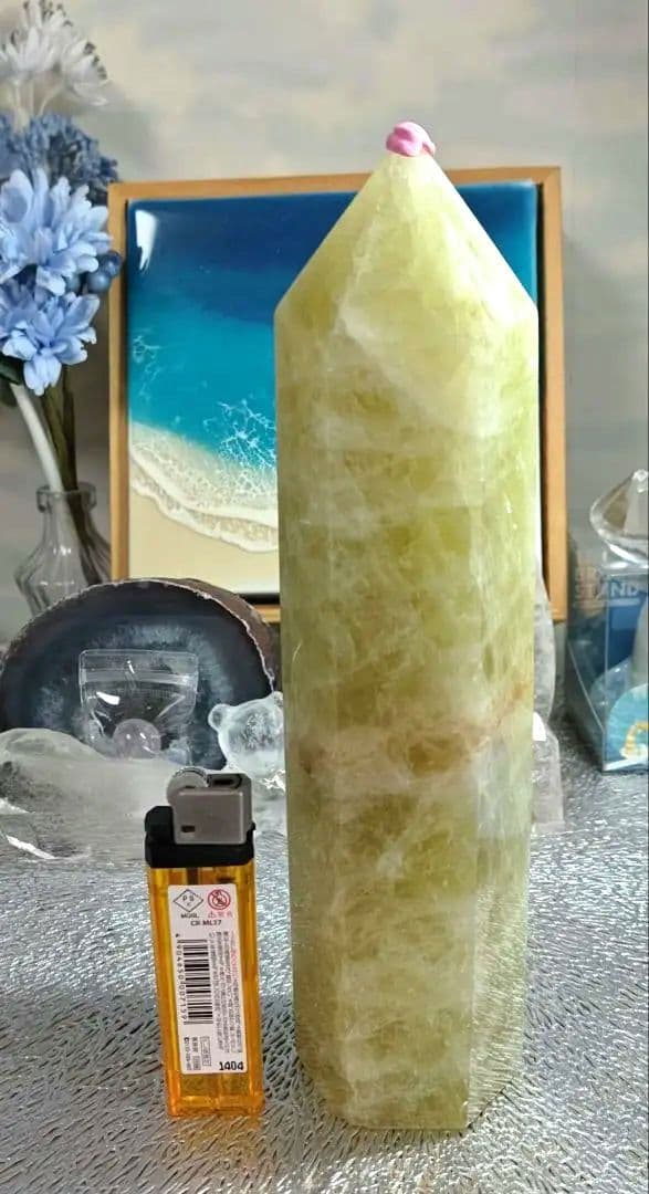 【超巨大】シトリン タワー 六角柱 特大サイズ！