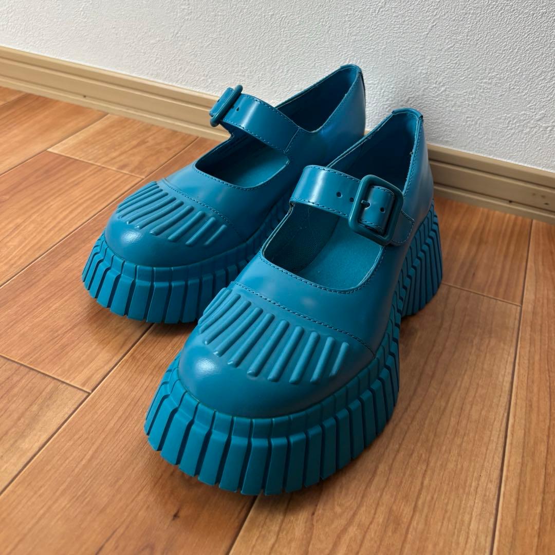 【CAMPER】 美品 BCN メリージェーン　サイズ37 サックスブルー