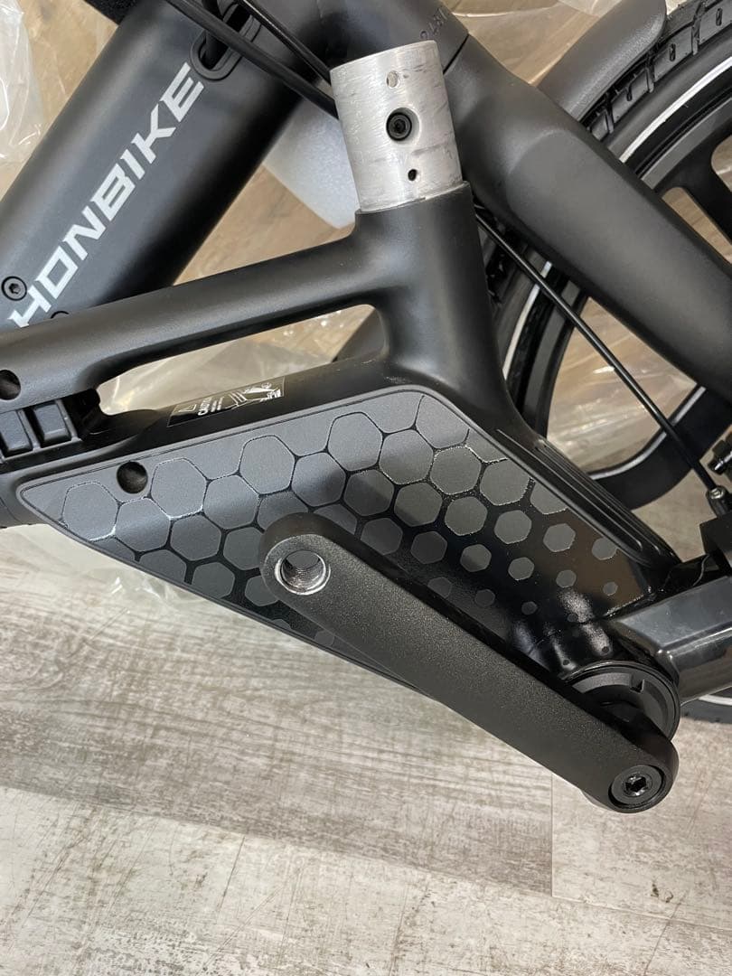 HONBIKE チェーンレス 電動アシスト自転車 ブラック