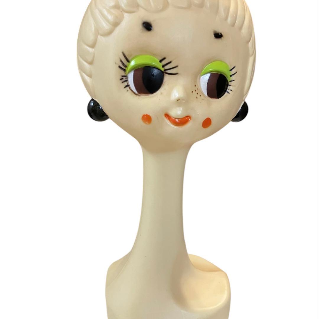 【希少】ツイッギー ヘッドマネキン 貯金箱