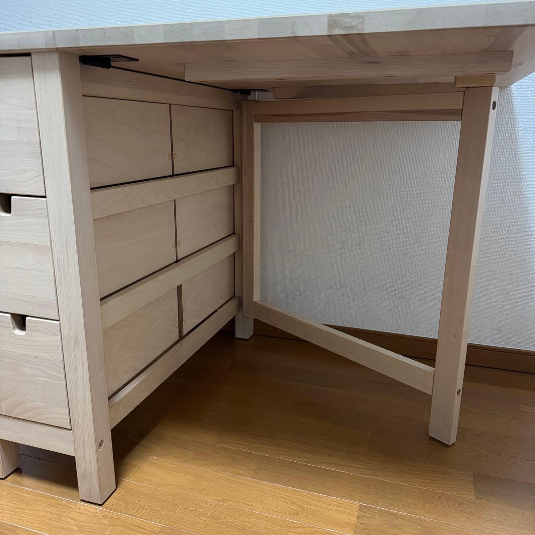 【美品】IKEA NORDEN ゲートレッグテーブル バーチ