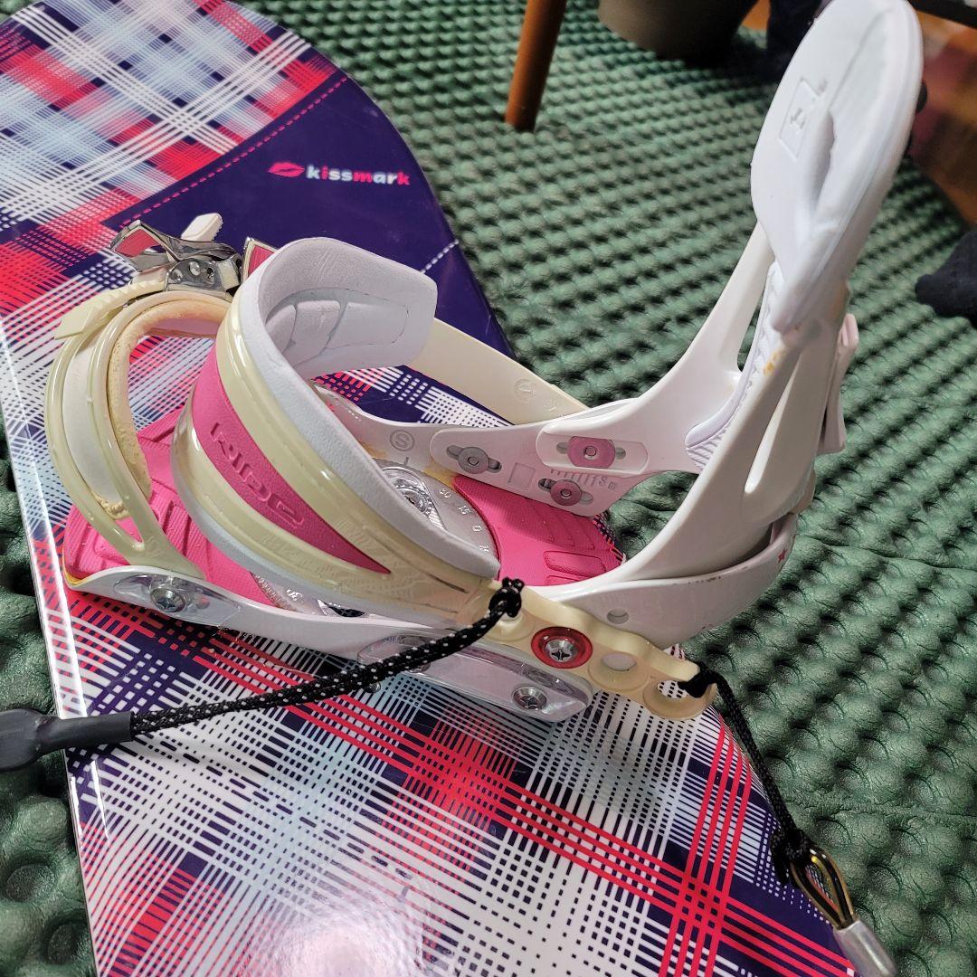 Kissmark 　レディース スノーボード 2点セット 138cm リーシュ付