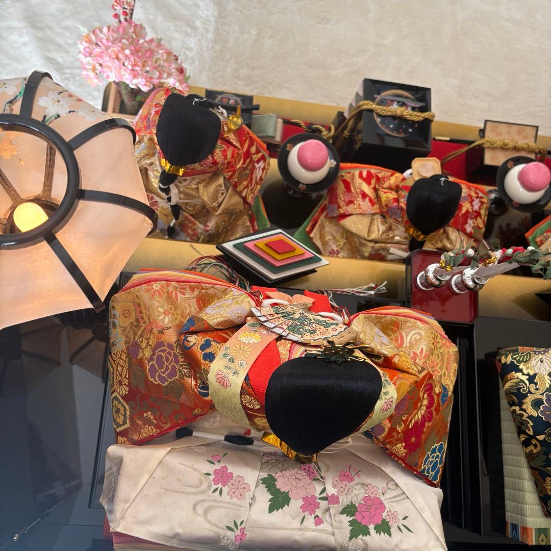 雛人形3段飾り 雛人形セット 大型 赤金 ひな祭り ひな飾り