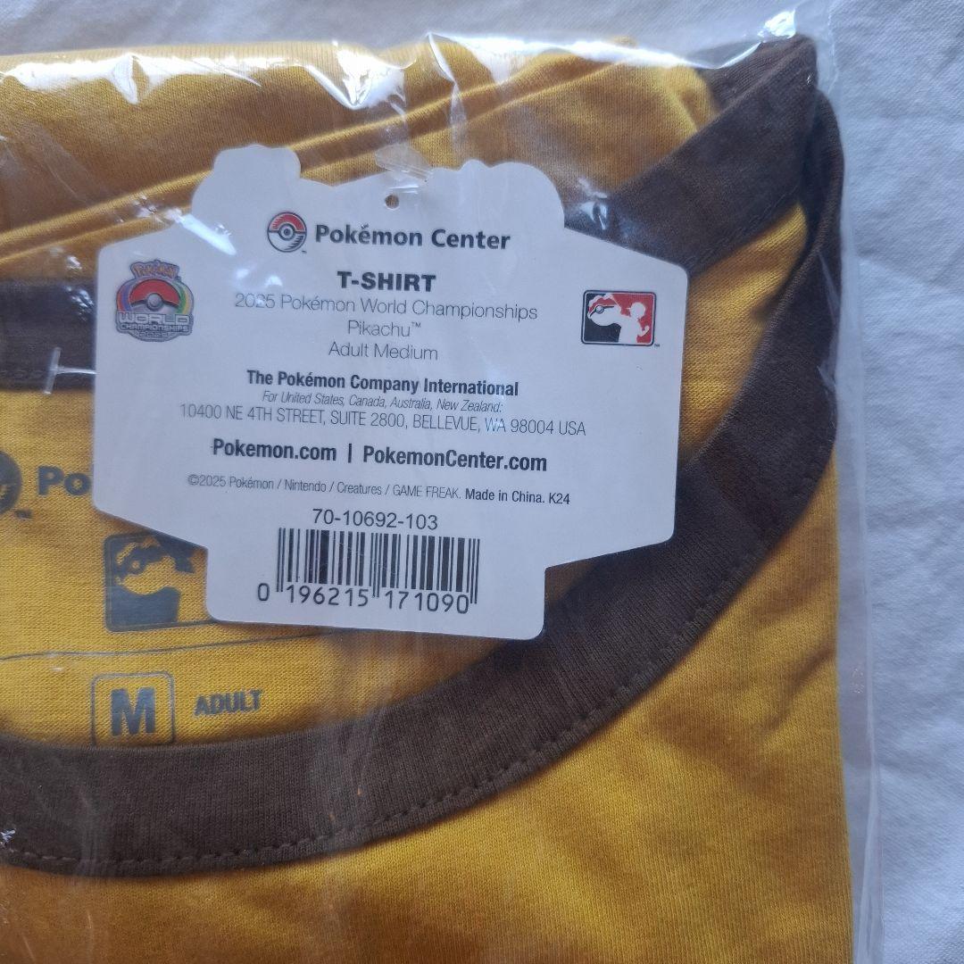 【現地限定】 Mサイズ WCS 2025 tシャツ ピカチュウ　アナハイム①