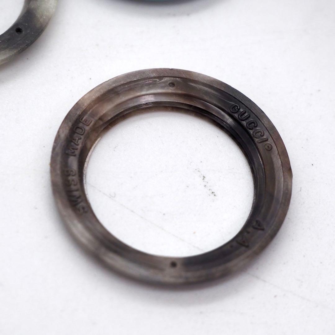 379【美品】GUCCI チェンジベゼル　希少　マーブル　変えベゼル　5色セット